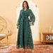 Women's Clothing Middle Eastern Muslim Robe Mesh Embroidery Dubai Saudi Dress Elegant Two Piece Robe_ecoleips.com