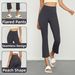 Huanpan High Waist Lycra Yoga Pants for Women Micro Flared Slimming Peach Hip Pilates Fitness Sports Tight Clothing_ecoleips.com