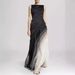 Women's Clothing Gauze Dress Multi Layer Heavy Dress High Waist Long Skirt Solid Black Temperament Commuting Dress Skirt_ecoleips.com