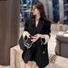 ng2510292 Spring Autumn Black Blazer Women, Trendy This Year, Loose-fitting, Stylish, Suitable For Commuting And Casual Wear_ecoleips.com