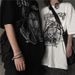 Harajuku Retro Style Hip Hop Street Trend Letter Print Top Men's And Women's Summer Crew-neck Loose Short-sleeved T-shirt_ecoleips.com
