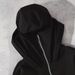 Women's Trendy Autumn Winter Printed Hooded Sweatshirt Loose Fit Zip Up High End Double Hood Top Jacket Print_ecoleips.com