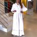 Women's Clothing Summer Jumpsuit Casual Solid Color Lapel Ruffle Sleeves Mid Waist Pocket Jumpsuit_ecoleips.com