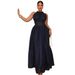 Satin Mermaid Evening Gown High Waist A-Line Dress Back Zipper Stretch Polyester Formal Gown for Women Classic Black XS to XXXL_ecoleips.com