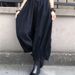 plus Size Wide Leg Pants Women's Spring Summer Boyfriend Style Casual Elastic Waist Cropped Loose Pleated Lantern Pants_ecoleips.com