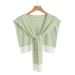 Women's Clothing Thin Fashion Striped Knitted Shawl For Women In Summer New Air Conditioned Room Ice Silk Shoulder Guard Versatile Waistcoat Shoulder_ecoleips.com