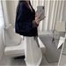 Retro Plaid Patchwork Denim For Women 2026 Spring And Autumn New Loose Casual Versatile Petite Jacket Top_ecoleips.com