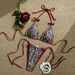 Leopard Print Halter Neck Bikini Two Piece Beach Swimsuit For Women Sexy American Style 2026 High Selling_ecoleips.com