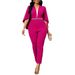 Women's Clothing Black Fashion Professional Bat Sleeve Jumpsuit_ecoleips.com