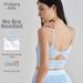 Women's Clothing Detachable Yoga Vest Backless Knotted Sports Bra Fitness Running Training Top_ecoleips.com