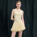 Yoga Suit Women's Quick-drying Breathable, Golf Sportswear Sleeveless Top Mesh Pleated Skirt Fixed Chest Pad_ecoleips.com