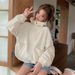 K Women's Casual Loose Solid Color Zipper Windbreaker With Hood; New Versatile Sun-protection Jacket._ecoleips.com