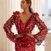 Women's Clothing Dress Bride Female New Wine Red Dress Host Evening Dress Dress_ecoleips.com