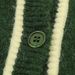 Vintage Versatile Contrasting Color Edge Dark Green Knitted Sweater_ecoleips.com