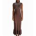 Casual O-neck Sleeveless Pleated Party Dress Summer Street Commuting A-line Dress Diamond Decoration Slim Fit Women's Long Dress_ecoleips.com