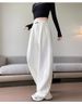 Black Lamb Wool Sweatpants Women's Autumn And Winter 2025 New Large Size Fat Mm Loose Casual Wide-leg Banana Sweatpants_ecoleips.com