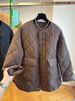girl Vintage Quilted Diamond Pattern Round Neck Cotton Jacket For Women Winter Loose Casual Trendy Top Coat_ecoleips.com