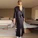 Women's Clothing solid color simple casual style skirt temperament two piece suit_ecoleips.com