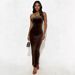 Women's Clothing Fashion Sexy Off-Shoulder High-Waisted Slit Skirt Style Party Performance Model Runway For Formal & Casual For Women_ecoleips.com