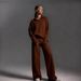 2025 New Cross-Border European And American Autumn Winter Polo Collar Casual Fashion Pullover + Wide-Leg Long Pants_ecoleips.com