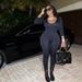 Women's Clothing Sexy V-Neck Jumpsuit Slim Fit Long Sleeve Bodysuit With U Neckline, Black Stretch Knit Fabric, Elegant Office Wear & Night Out Outfit_ecoleips.com