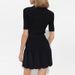 Women's Clothing Black Knitted Dress Female Spring And Autumn New Design Hollow Pleated Skirt_ecoleips.com