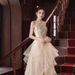 Champagne Ball Gown For Women, Elegant Puffy Princess Party Dress For Pageants, Piano Recitals, Hosting, Banquets_ecoleips.com