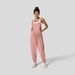 Voya Women's Comfortable And Casual Design With Pleats At The Waist For Slimming And Ankle Binding One-piece Overalls_ecoleips.com