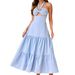 Women's Clothing Women's New A Line Skirt Summer Sexy Slim Sling Halter Neck Cake Skirt_ecoleips.com