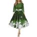 Christmas Edition European And American Women's Fashion New Fashionable Personality Snowflake Digital Print_ecoleips.com