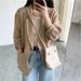 9310 Thin Women's 2025 Spring New British Style Casual Long Sleeved Cotton Linen Small Suit Jacket_ecoleips.com