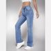 Women's Clothing High Waist Women's Straight Light Blue Jeans Slim Fit Versatile_ecoleips.com