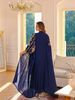 K Embroidered Long Robe Light Luxury Evening Dress Two-piece Dress Set_ecoleips.com