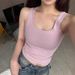 Women's Halter Neck Crossover Sleeveless Top, Slim Fit Solid Color Casual Blouse For Elegant Daily Wear_ecoleips.com