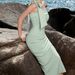 Elegant Strapless Bow Single Shoulder Evening Dress For Women, Formal Party Gown With High Waist, Mid-Length Flowy Skirt, Perfect For Banquet_ecoleips.com