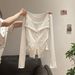 ng2510292 Women's Long-sleeve T-shirt With Unique Ruffled Collar, Two-piece Design, Single-breasted Top Early Autumn Wear,_ecoleips.com
