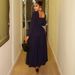 Elegant A‑Line Office Dress With Waist Definition & Flared Hem For Professional Women Breathable Stretch Polyester Fabric_ecoleips.com