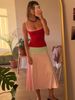 Absobe Women Color Block Cami Long Dress Spaghetti Strap High Waist A Line Swing Maxi Dress Summer Vacation Beach Casual Outfit_ecoleips.com