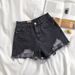 Denim Shorts Women's High Waist Ripped Loose Wide Legs 2023 Summer New Versatile Hot Pants_ecoleips.com