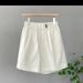 Summer Thin Ice Cotton High Waist Slimming Cargo Pants for Women Loose plus Size Versatile A-Line Casual Five Point Shorts_ecoleips.com