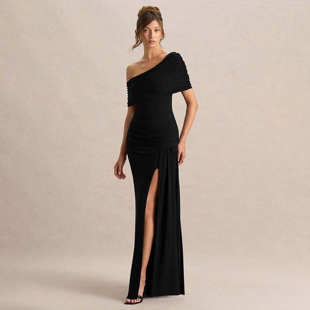 European American Style Women's Long Dresses off Shoulder One Shoulder Spring Summer New Arrivals Elegant Casual Wholesale_ecoleips.com