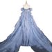 Off-the-shoulder Evening Dress 2026, Haze Blue, Piano Recital, Coming-of-age Ceremony, Wedding Bel Canto Solo, Blue_ecoleips.com