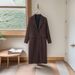 Oversized Wool-Blend Coat – Longline Trench Style, Relaxed Fit, Notched Lapel (S-L, Solid Colors)_ecoleips.com