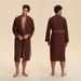 Middle Eastern Robe, Hotel Loose Casual Couple's Spring Sleepwear, Foreign Trade Arab Long Men's Home Wear_ecoleips.com
