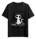 Women's T-Shirts Tshirt Muscle Freaks Gato Infernal Lucipur Style T-shirt_ecoleips.com