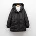 Pinghu Thickened Fashion Simple Hooded Warm Fashion Winter Jacket Bread Clothing Medium And Long Loose Down Jacket_ecoleips.com