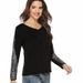 Aria Basics Aria Basics Autumn Winter European And American Women's Clothing Tops Cross-Border Foreign Trade Hot-Selling Sequin_ecoleips.com
