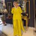 Women's Clothing New Fashion Loose Irregular Tops Wide Leg Trousers Two Piece Suit_ecoleips.com