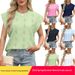 European And American Cross-border Foreign Trade 2025 Spring-summer New Round-neck Loose Short-sleeve T-shirt_ecoleips.com