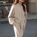 Women's Clothing Lazy Style Small Casual Sportswear Two Piece Suit Thin Zipper Sweater Jacket Fashionable Trousers Suit For Women_ecoleips.com